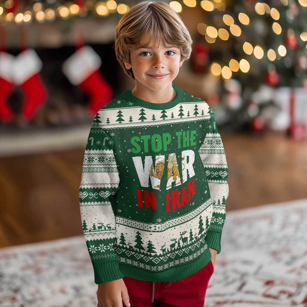 Free Iran Support Iranian MIGA Ugly Christmas Sweater Stop The War In Iran