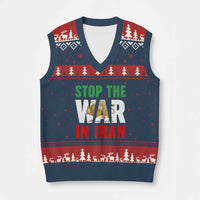 Free Iran Support Iranian MIGA V-Neck Knit Sweater Vest Stop The War In Iran