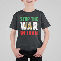 Free Iran Support Iranian MIGA T Shirt For Kid Stop The War In Iran