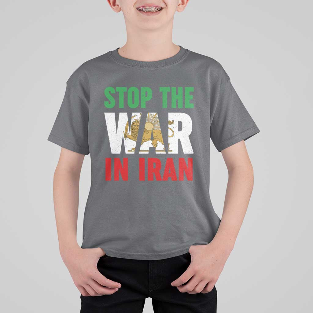Free Iran Support Iranian MIGA T Shirt For Kid Stop The War In Iran