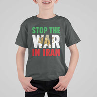 Free Iran Support Iranian MIGA T Shirt For Kid Stop The War In Iran