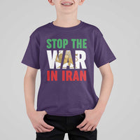 Free Iran Support Iranian MIGA T Shirt For Kid Stop The War In Iran