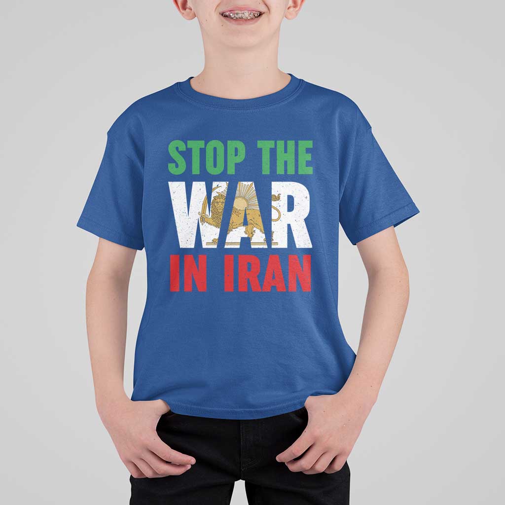 Free Iran Support Iranian MIGA T Shirt For Kid Stop The War In Iran