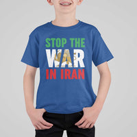 Free Iran Support Iranian MIGA T Shirt For Kid Stop The War In Iran