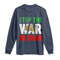 Free Iran Support Iranian MIGA Long Sleeve Shirt Stop The War In Iran