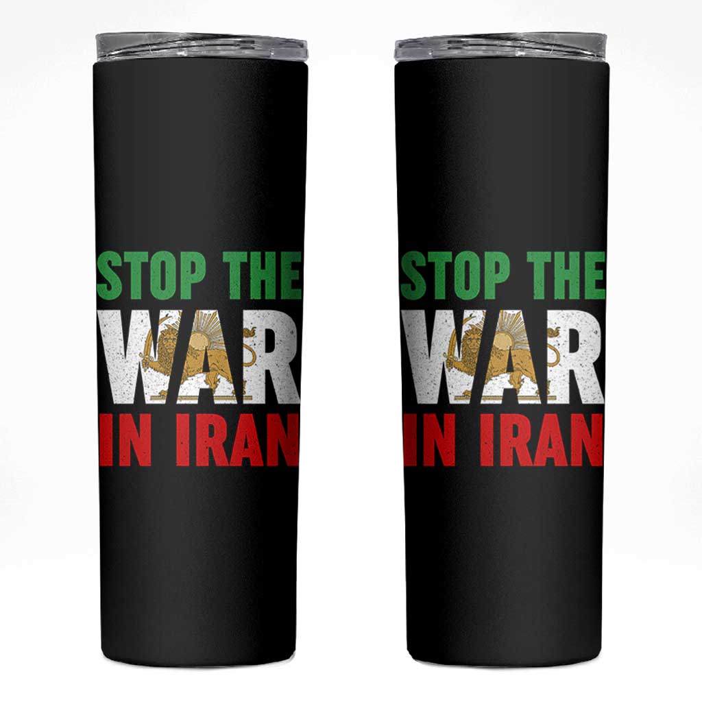 Free Iran Support Iranian MIGA Skinny Tumbler Stop The War In Iran