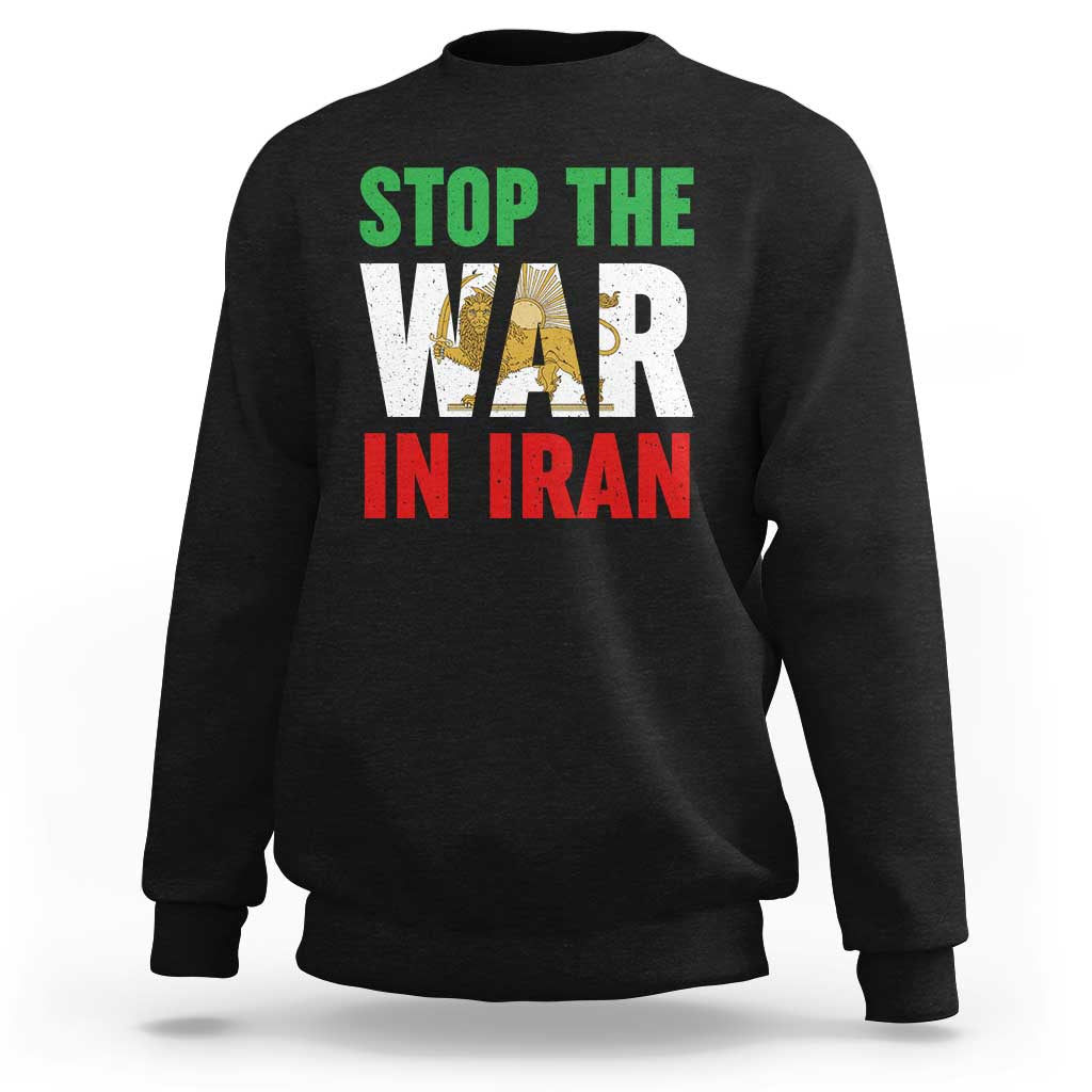 Free Iran Support Iranian MIGA Sweatshirt Stop The War In Iran