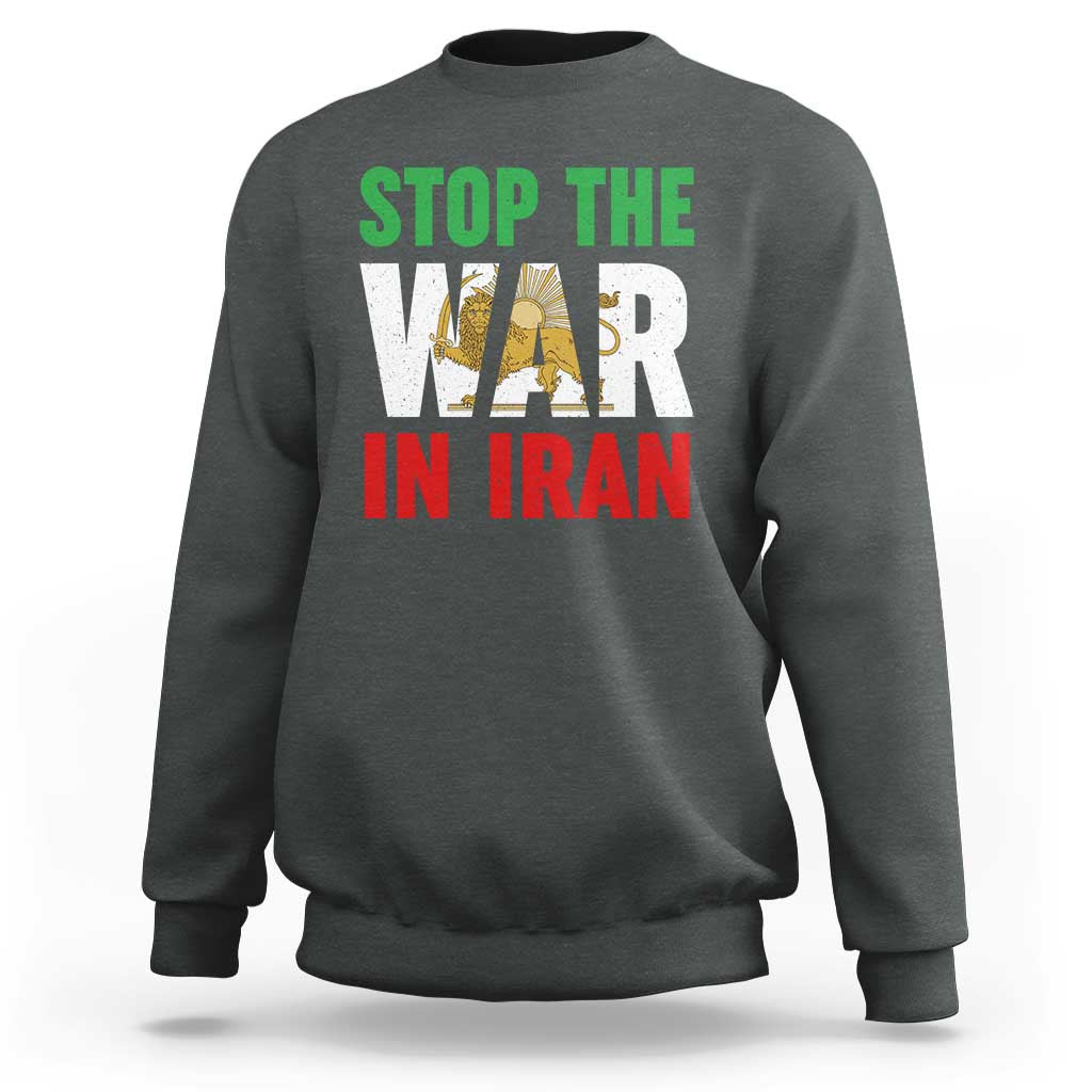 Free Iran Support Iranian MIGA Sweatshirt Stop The War In Iran