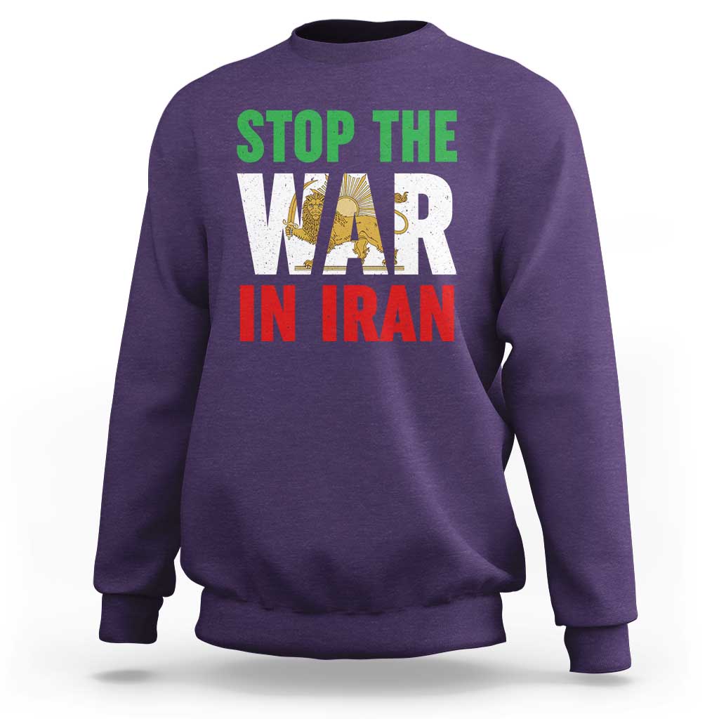 Free Iran Support Iranian MIGA Sweatshirt Stop The War In Iran