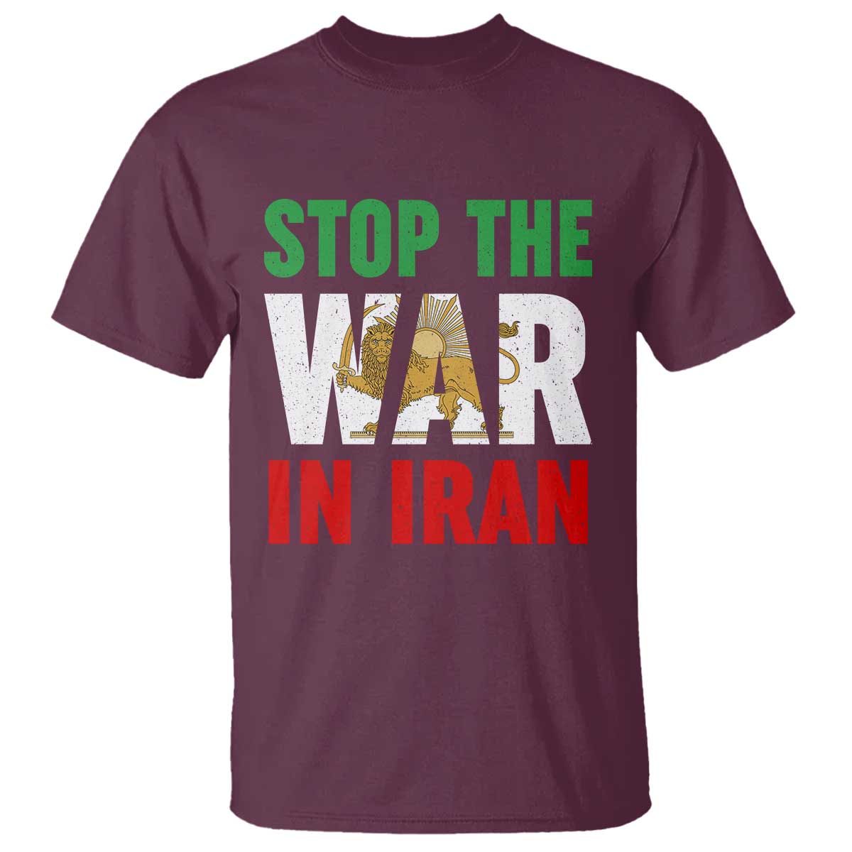 Free Iran Support Iranian MIGA T Shirt Stop The War In Iran