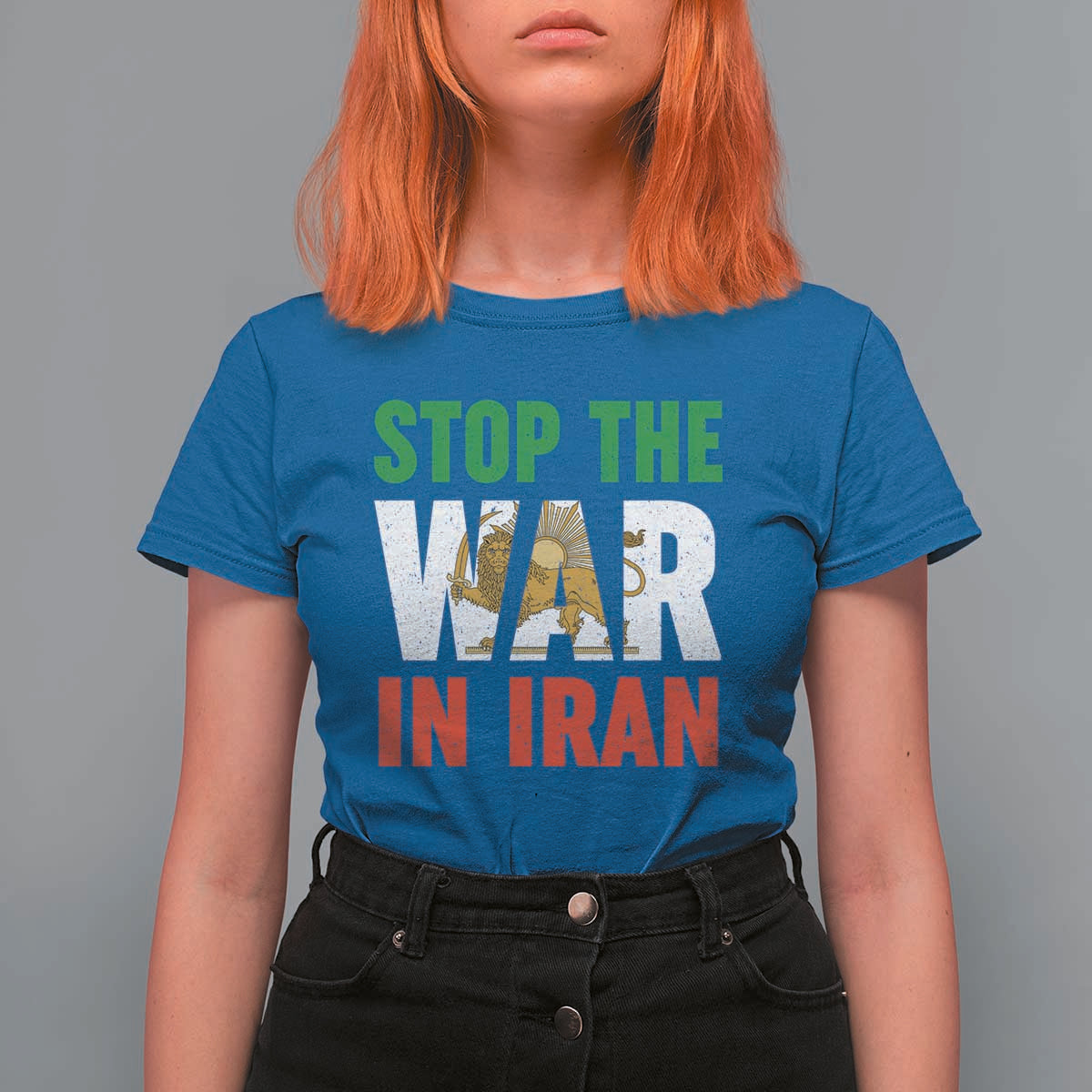 Free Iran Support Iranian MIGA T Shirt For Women Stop The War In Iran