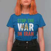 Free Iran Support Iranian MIGA T Shirt For Women Stop The War In Iran