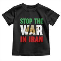 Free Iran Support Iranian MIGA Toddler T Shirt Stop The War In Iran