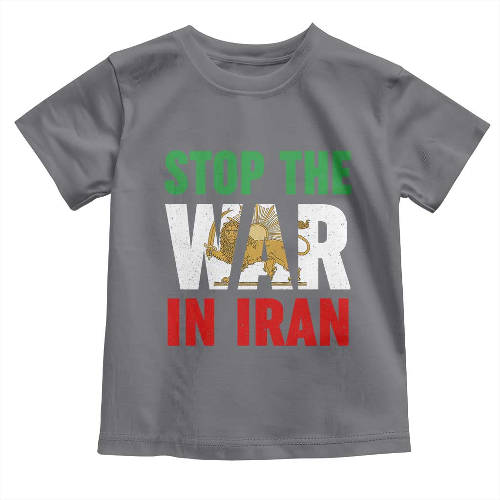 Free Iran Support Iranian MIGA Toddler T Shirt Stop The War In Iran