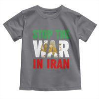 Free Iran Support Iranian MIGA Toddler T Shirt Stop The War In Iran