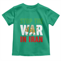 Free Iran Support Iranian MIGA Toddler T Shirt Stop The War In Iran