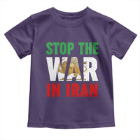 Free Iran Support Iranian MIGA Toddler T Shirt Stop The War In Iran
