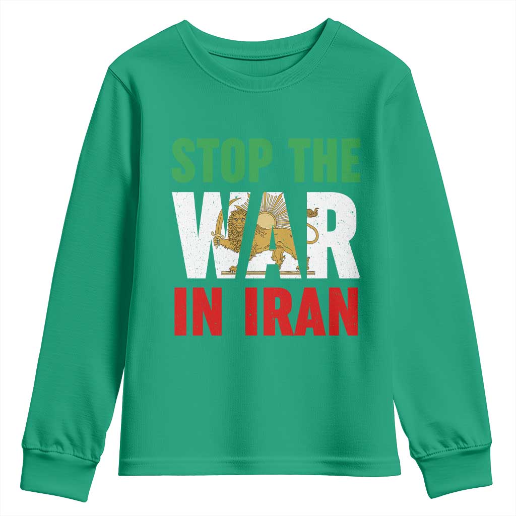 Free Iran Support Iranian MIGA Youth Sweatshirt Stop The War In Iran