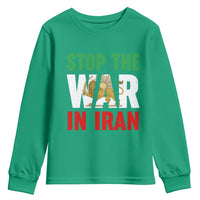 Free Iran Support Iranian MIGA Youth Sweatshirt Stop The War In Iran