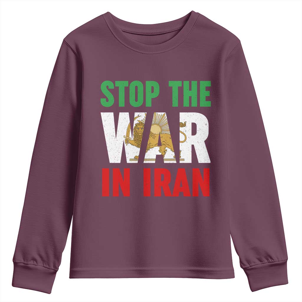 Free Iran Support Iranian MIGA Youth Sweatshirt Stop The War In Iran