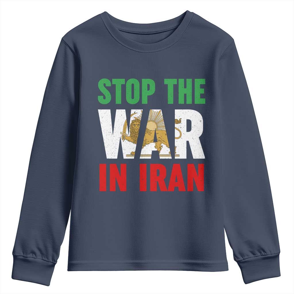 Free Iran Support Iranian MIGA Youth Sweatshirt Stop The War In Iran