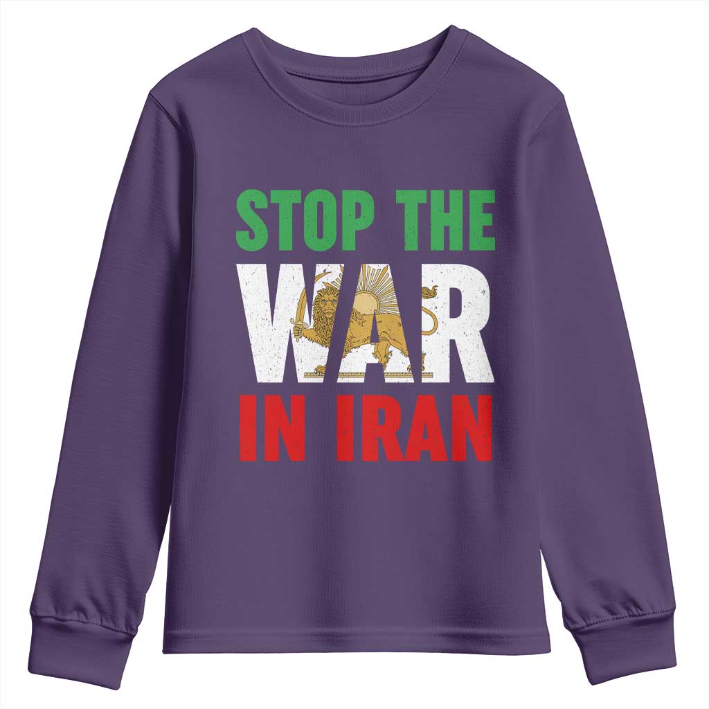 Free Iran Support Iranian MIGA Youth Sweatshirt Stop The War In Iran