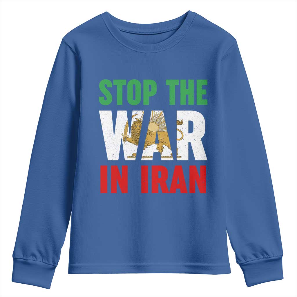 Free Iran Support Iranian MIGA Youth Sweatshirt Stop The War In Iran