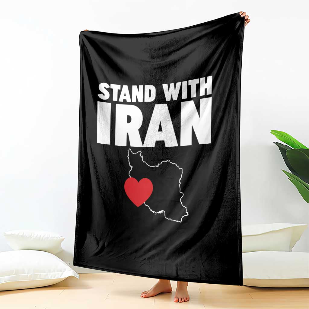 Free Iran Support Iranian MIGA Throw Blanket