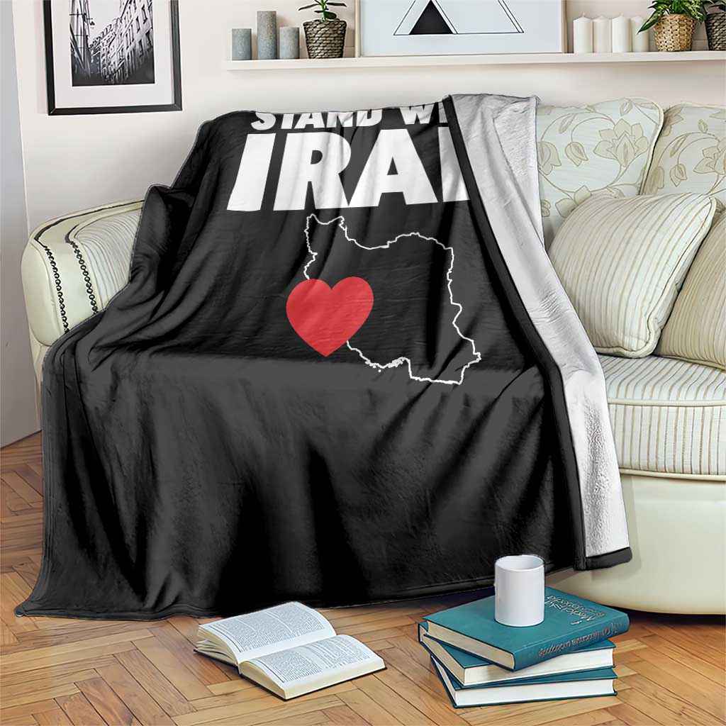 Free Iran Support Iranian MIGA Throw Blanket