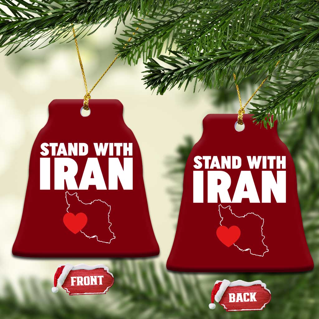 Free Iran Support Iranian MIGA Ceramic Ornament