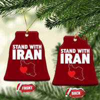 Free Iran Support Iranian MIGA Ceramic Ornament