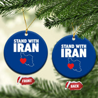 Free Iran Support Iranian MIGA Ceramic Ornament