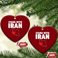 Free Iran Support Iranian MIGA Ceramic Ornament