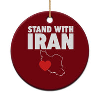 Free Iran Support Iranian MIGA Ceramic Ornament