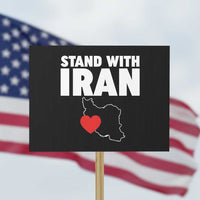 Free Iran Support Iranian MIGA Protest Sign