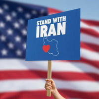 Free Iran Support Iranian MIGA Protest Sign