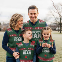 Free Iran Support Iranian MIGA V-Neck Knit Sweater Vest