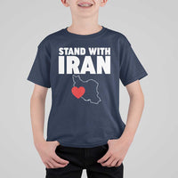 Free Iran Support Iranian MIGA T Shirt For Kid