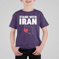 Free Iran Support Iranian MIGA T Shirt For Kid