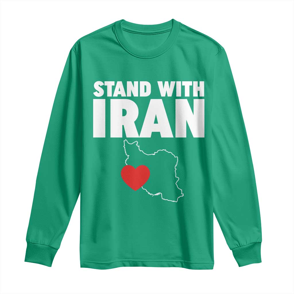 Free Iran Support Iranian MIGA Long Sleeve Shirt