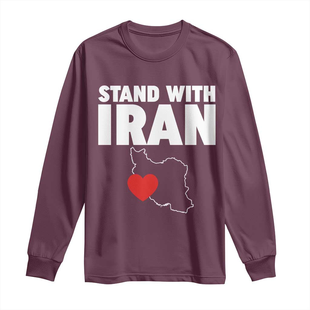 Free Iran Support Iranian MIGA Long Sleeve Shirt