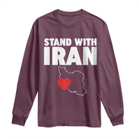 Free Iran Support Iranian MIGA Long Sleeve Shirt