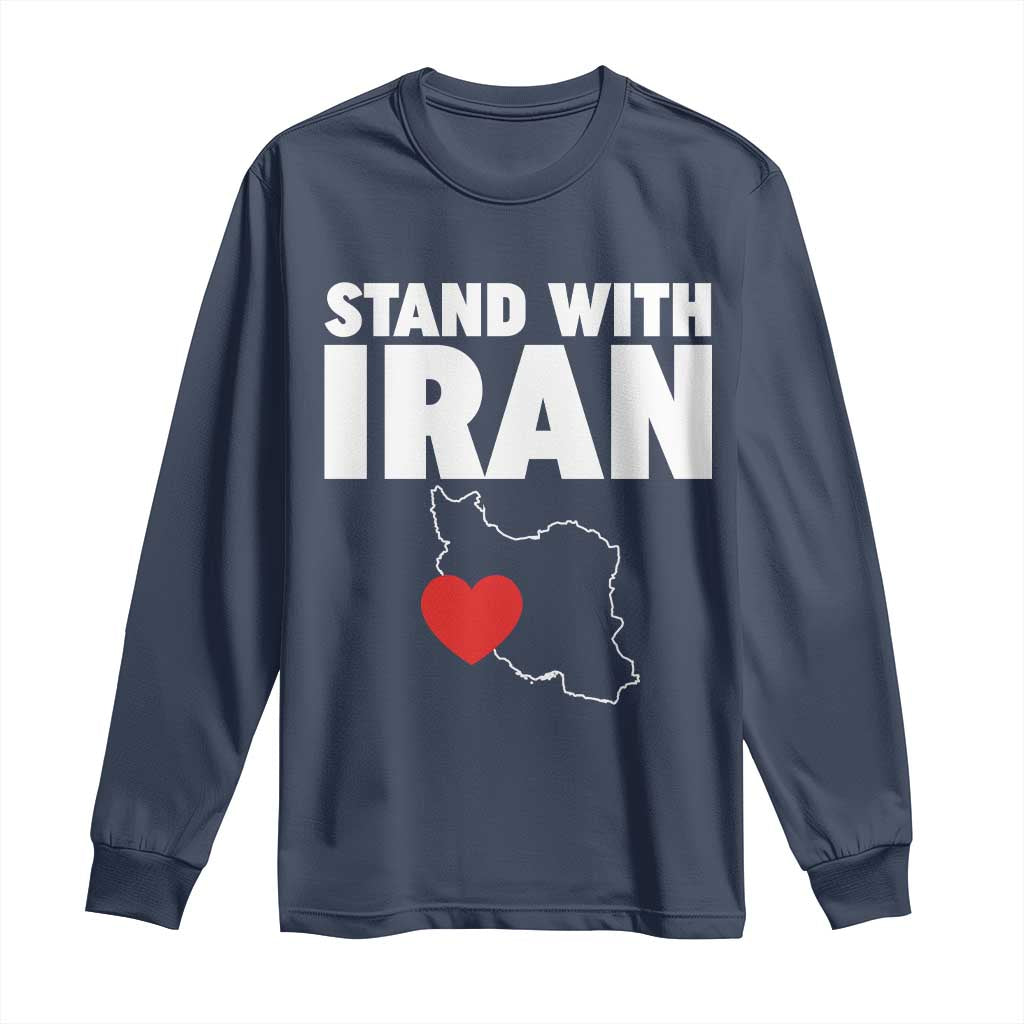 Free Iran Support Iranian MIGA Long Sleeve Shirt