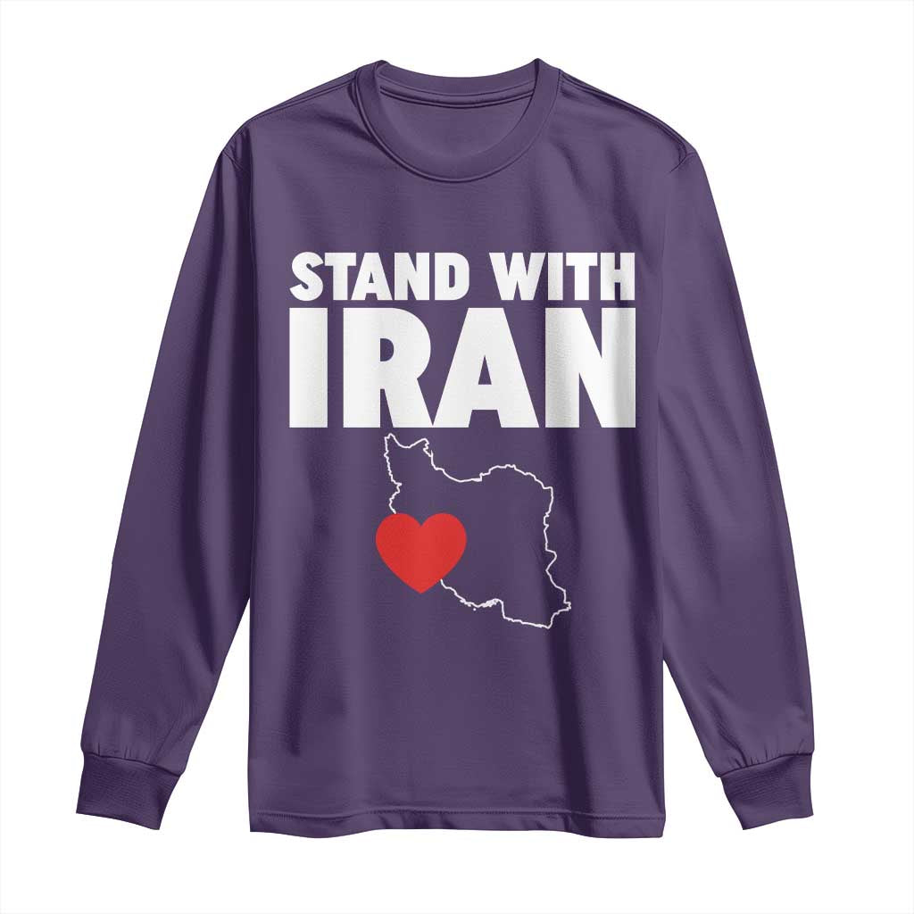 Free Iran Support Iranian MIGA Long Sleeve Shirt