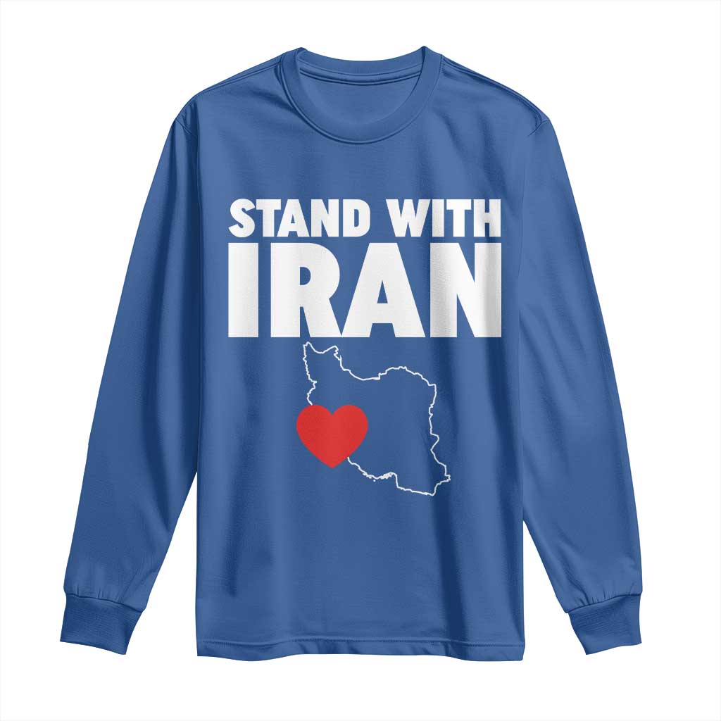 Free Iran Support Iranian MIGA Long Sleeve Shirt