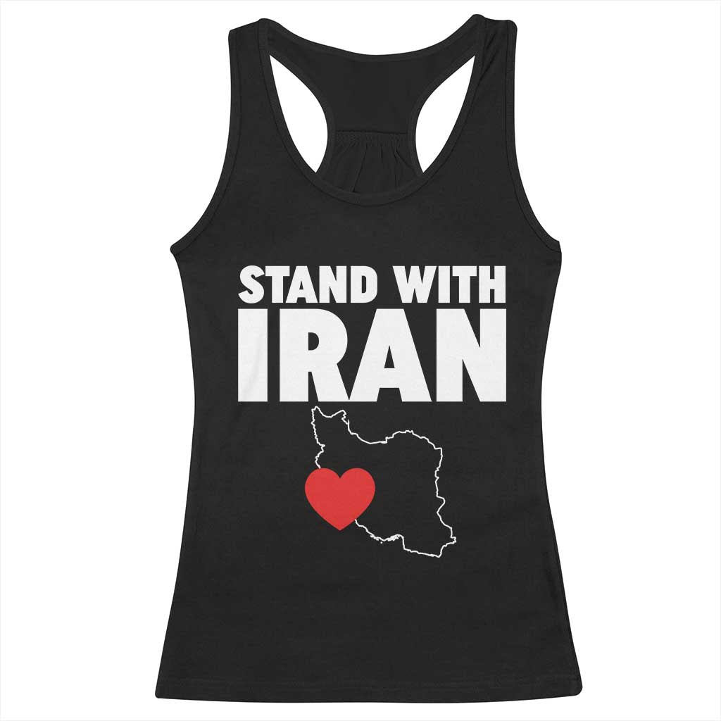 Free Iran Support Iranian MIGA Racerback Tank Top