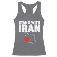 Free Iran Support Iranian MIGA Racerback Tank Top