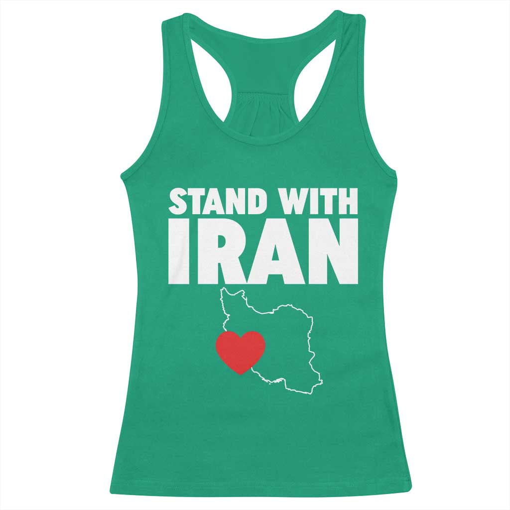Free Iran Support Iranian MIGA Racerback Tank Top
