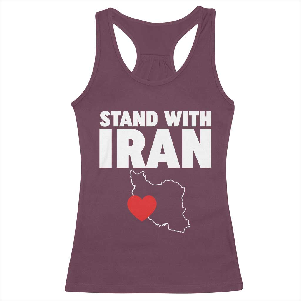 Free Iran Support Iranian MIGA Racerback Tank Top