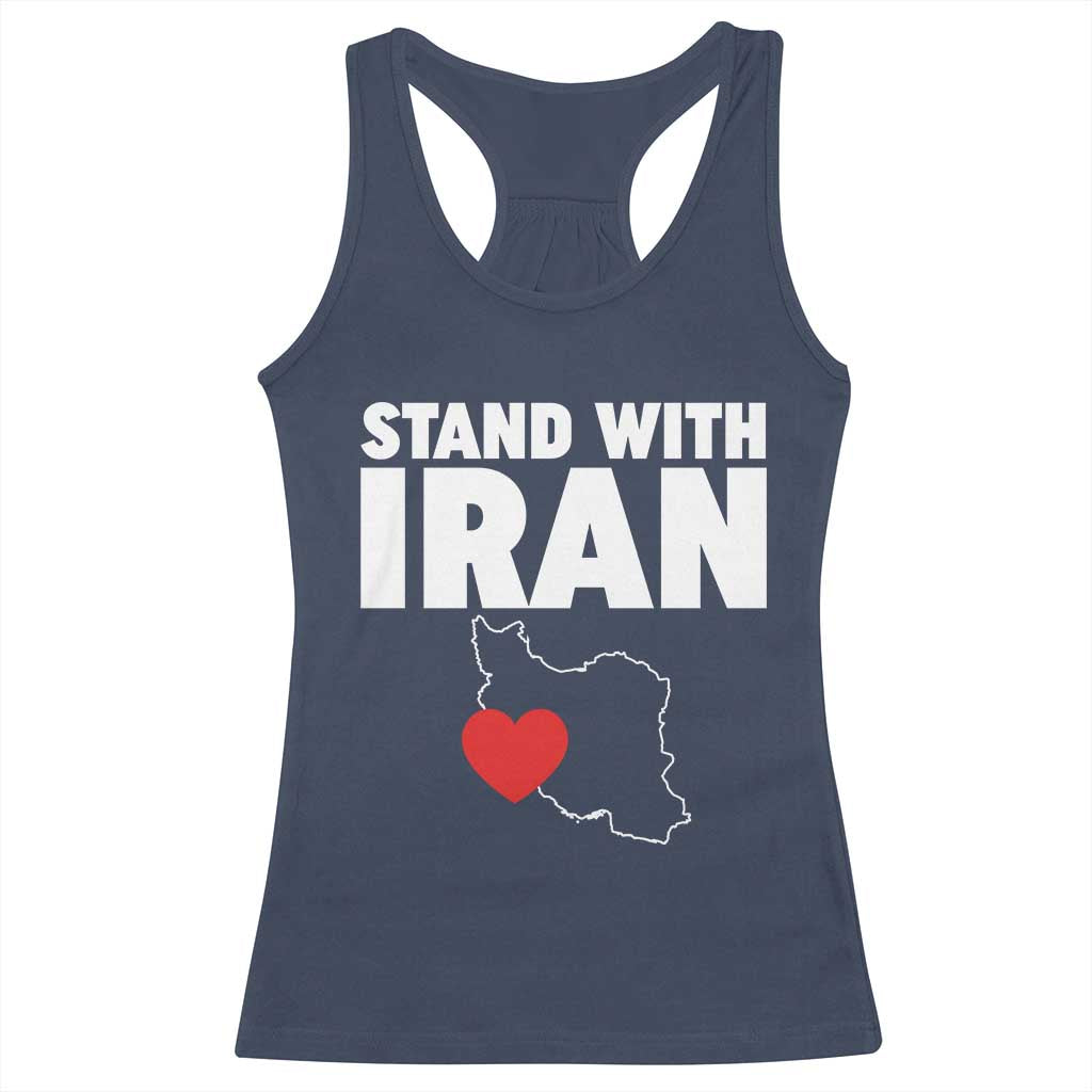 Free Iran Support Iranian MIGA Racerback Tank Top